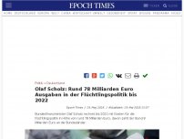 Bild zum Artikel: 78 Milliarden Euro Flüchtlingskosten bis 2022 – allein für den Bund