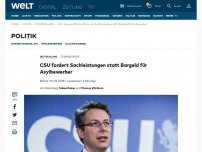 Bild zum Artikel: CSU fordert Sachleistungen statt Bargeld für Asylbewerber