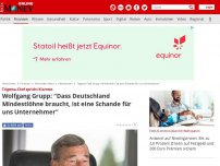 Bild zum Artikel: Trigema-Chef spricht Klartext - Wolfgang Grupp: 'Dass Deutschland Mindestlöhne braucht ist eine Schande für uns Unternehmer'