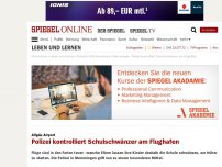 Bild zum Artikel: Allgäu Airport: Polizei kontrolliert Schulschwänzer am Flughafen