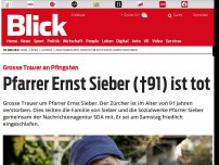 Bild zum Artikel: Grosse Trauer an Pfingsten: Pfarrer Ernst Sieber (†91) ist tot