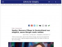 Bild zum Artikel: Spahn: Bessere Pflege in Deutschland nur möglich, wenn Bürger mehr zahlen