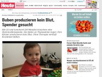 Bild zum Artikel: Riesige Hilfsaktion angelaufen: Bub (2) produziert kein Blut, Spender gesucht