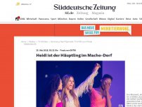 Bild zum Artikel: Heidi ist der Häuptling im Macho-Dorf