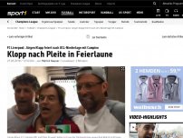 Bild zum Artikel: Irres Video: Klopp mit Campino nach Pleite in Feierlaune