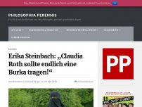 Bild zum Artikel: Erika Steinbach: „Claudia Roth sollte endlich eine Burka tragen!“