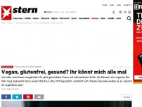 Bild zum Artikel: 'Dann esse ich eben alleine': Vegan, glutenfrei, gesund? Ihr könnt mich alle mal