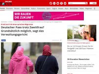 Bild zum Artikel: Urteil zum Fall eines syrischen Migranten - Deutscher Pass trotz Zweitfrau? Grundsätzlich möglich, sagt das Verwaltungsgericht