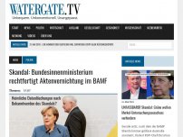 Bild zum Artikel: Skandal: Bundesinnenministerium rechtfertigt Aktenvernichtung im BAMF