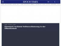 Bild zum Artikel: Dänemark verbietet Vollverschleierung in der Öffentlichkeit
