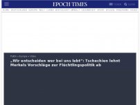 Bild zum Artikel: „Wir entscheiden wer bei uns lebt“: Tschechien lehnt Merkels Vorschläge zur Flüchtlingspolitik ab