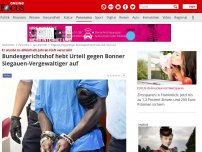 Bild zum Artikel: Er wurde zu elfeinhalb Jahren Haft verurteilt - Bundesgerichtshof hebt Urteil gegen Bonner Siegauen-Vergewaltiger auf