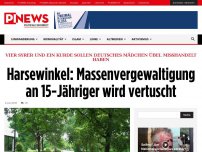 Bild zum Artikel: Vier Syrer und ein Kurde sollen deutsches Mädchen übel misshandelt haben  Harsewinkel: Massenvergewaltigung an 15-Jähriger wird vertuscht