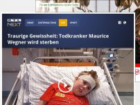Bild zum Artikel: Traurige Gewissheit: Todkranker Maurice Wegner wird sterben