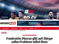 Bild zum Artikel: Frankreichs Macron gibt auf: Bürger sollen Probleme selbst lösen