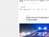 Bild zum Artikel: Junge Frau in Freiburger Park vergewaltigt