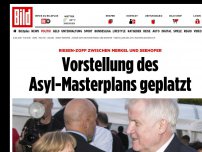 Bild zum Artikel: Merkel und Seehofer zoffen - Vorstellung des Asyl-Plans geplatzt