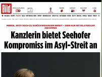 Bild zum Artikel: ASYL-KRACH - Gipfel zwischen Merkel und Seehofer