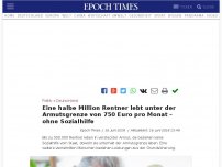 Bild zum Artikel: Eine halbe Million Rentner lebt unter der Armutsgrenze von 750 Euro pro Monat – ohne Sozialhilfe