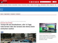 Bild zum Artikel: Diskussion über CO2-Ziele - Tempo 80 auf Autobahnen, alle 14 Tage Fahrverbot: Wie die Grünen die Klima-Ziele einhalten wollen