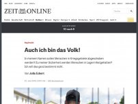 Bild zum Artikel: Asylrecht: Auch ich bin das Volk!