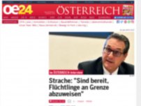 Bild zum Artikel: Strache: 'Sind bereit, Flüchtlinge an Grenze abzuweisen'