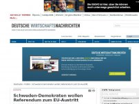 Bild zum Artikel: Schweden-Demokraten wollen Referendum zum EU-Austritt