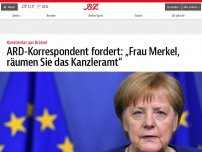 Bild zum Artikel: ARD-Korrespondent fordert: „Frau Merkel, räumen Sie das Kanzleramt“