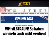 Bild zum Artikel: Niederlage gegen Südkorea - Deutschland scheidet bei WM aus!