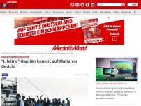 Bild zum Artikel: Deutsches Rettungsschiff - 'Lifeline'-Kapitän kommt auf Malta vor Gericht