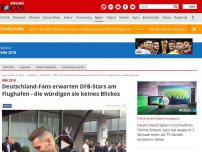 Bild zum Artikel: WM 2018 - Deutschland-Fans erwarten DFB-Stars am Flughafen - die würdigen sie keines Blickes