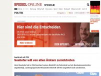 Bild zum Artikel: Asylstreit mit CDU: Seehofer will von allen Ämtern zurücktreten