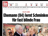 Bild zum Artikel: Das ist Liebe! - Mann (84) lernt Schminken für fast blinde Frau