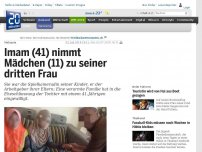 Bild zum Artikel: Malaysia: Imam (41) nimmt Mädchen (11) zu seiner dritten Frau