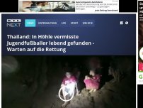 Bild zum Artikel: Nach einer Woche: In thailändischer Höhle vermisste Jugendfußballer lebend gefunden