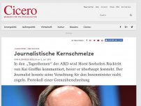 Bild zum Artikel: „Tagesthemen“ über Seehofer - Journalistische Kernschmelze