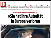 Bild zum Artikel: Internationale Presse - »Merkel hat ihre Autorität in Europa verloren