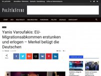 Bild zum Artikel: Yanis Varoufakis: EU-Migrationsabkommen erstunken und erlogen – Merkel belügt die Deutschen