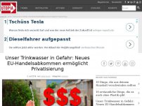 Bild zum Artikel: Unser Trinkwasser in Gefahr: Neues EU-Handelsabkommen ermöglicht Privatisierung