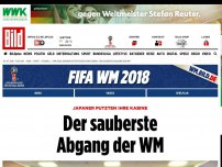 Bild zum Artikel: Stadion gesäubert - Japan-Fans räumen das Stadion auf