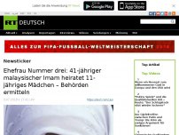 Bild zum Artikel: Ehefrau Nummer drei: 41-jähriger Imam heiratet 11-jähriges Mädchen in Malaysia – Behörden ermitteln