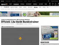 Bild zum Artikel: Medien: Löw bleibt Bundestrainer