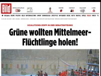 Bild zum Artikel: Koalitions-Zoff - Grüne wollten Mittelmeer-Flüchtlinge holen!