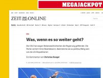 Bild zum Artikel: CSU: Was, wenn es so weiter geht?