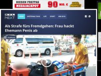 Bild zum Artikel: Als Strafe fürs Fremdgehen: Frau hackt Ehemann Penis ab