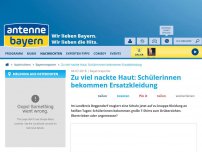 Bild zum Artikel: Zu viel nackte Haut: Schülerinnen bekommen Ersatzkleidung