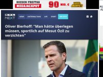 Bild zum Artikel: Oliver Bierhoff: 'Man hätte überlegen müssen, sportlich auf Mesut Özil zu verzichten'