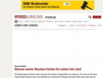 Bild zum Artikel: Sommerurlaub: Warum sechs Wochen Ferien für Lehrer fair sind