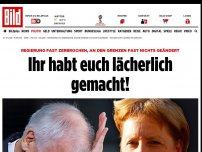 Bild zum Artikel: Regierung fast zerbrochen - Ihr habt euch lächerlich gemacht!