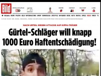 Bild zum Artikel: Attacke auf Kippa-Träger - Gürtel-Schläger will Haftentschädigung! 